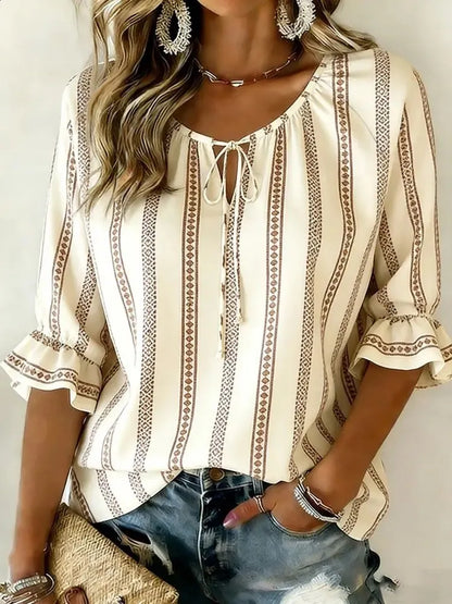 Women's Navy Geometric
