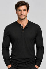 Men's Henley T-shirts Long