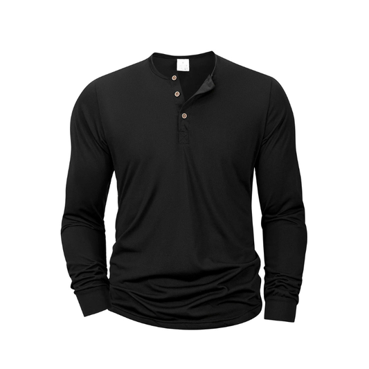Men's Henley T-shirts Long