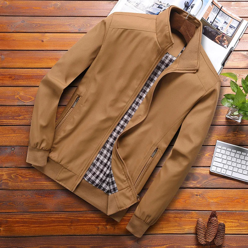 Men's Casual Bomber Jacket | Slim Fit & Stylish Baseball Coat