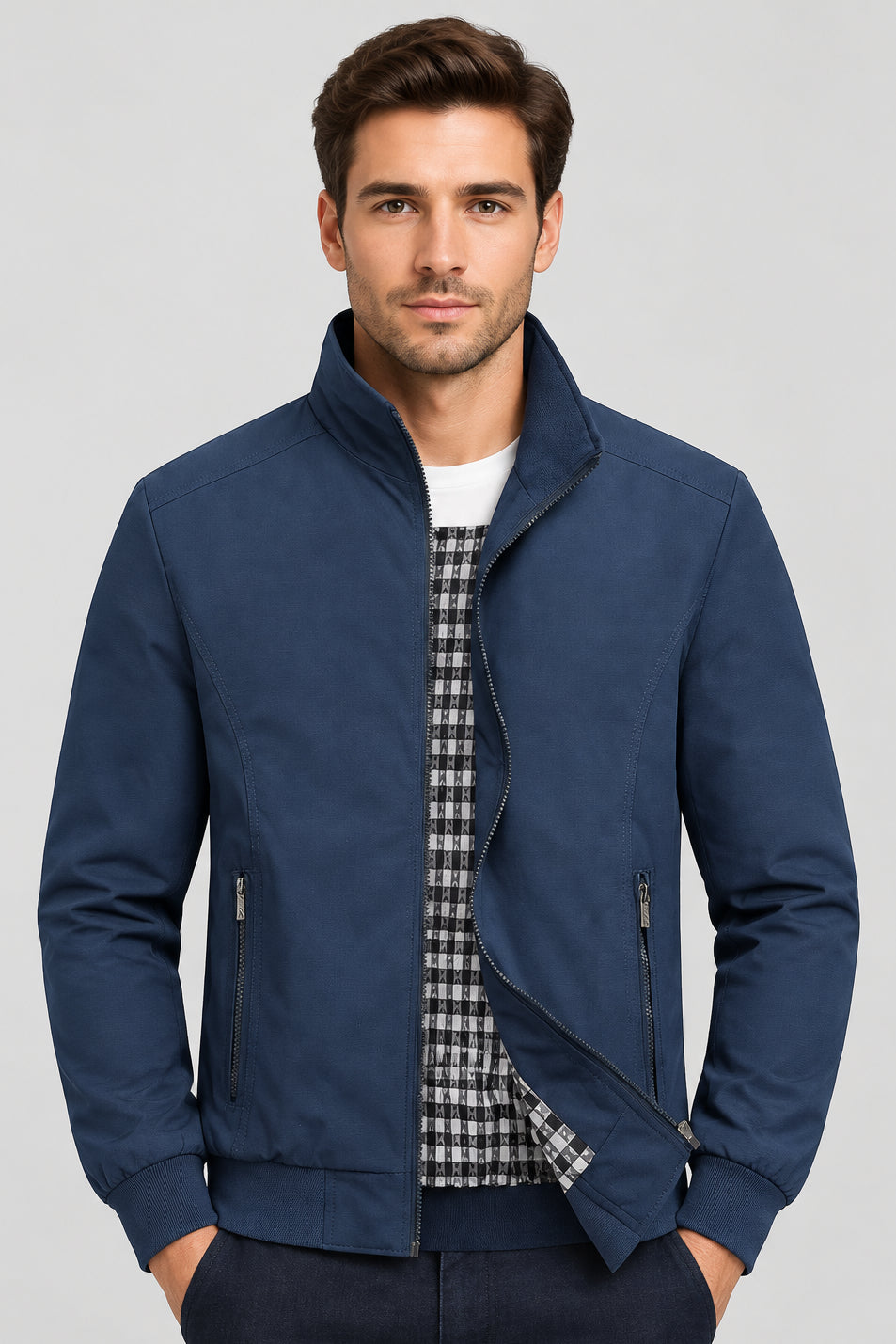 Men's Casual Bomber Jacket | Slim Fit & Stylish Baseball Coat