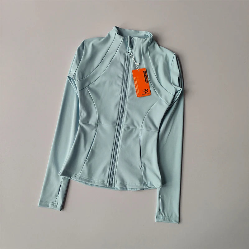Women's Sports Zip Jacket | Slim Fit Yoga & Running Top