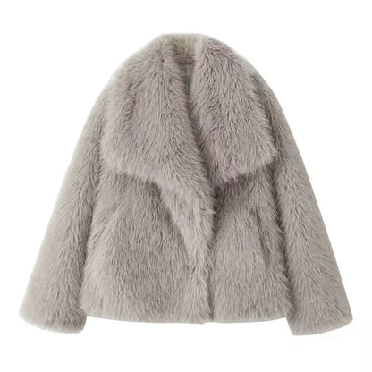 Women's Faux Fur Winter Coat – Soft & Warm