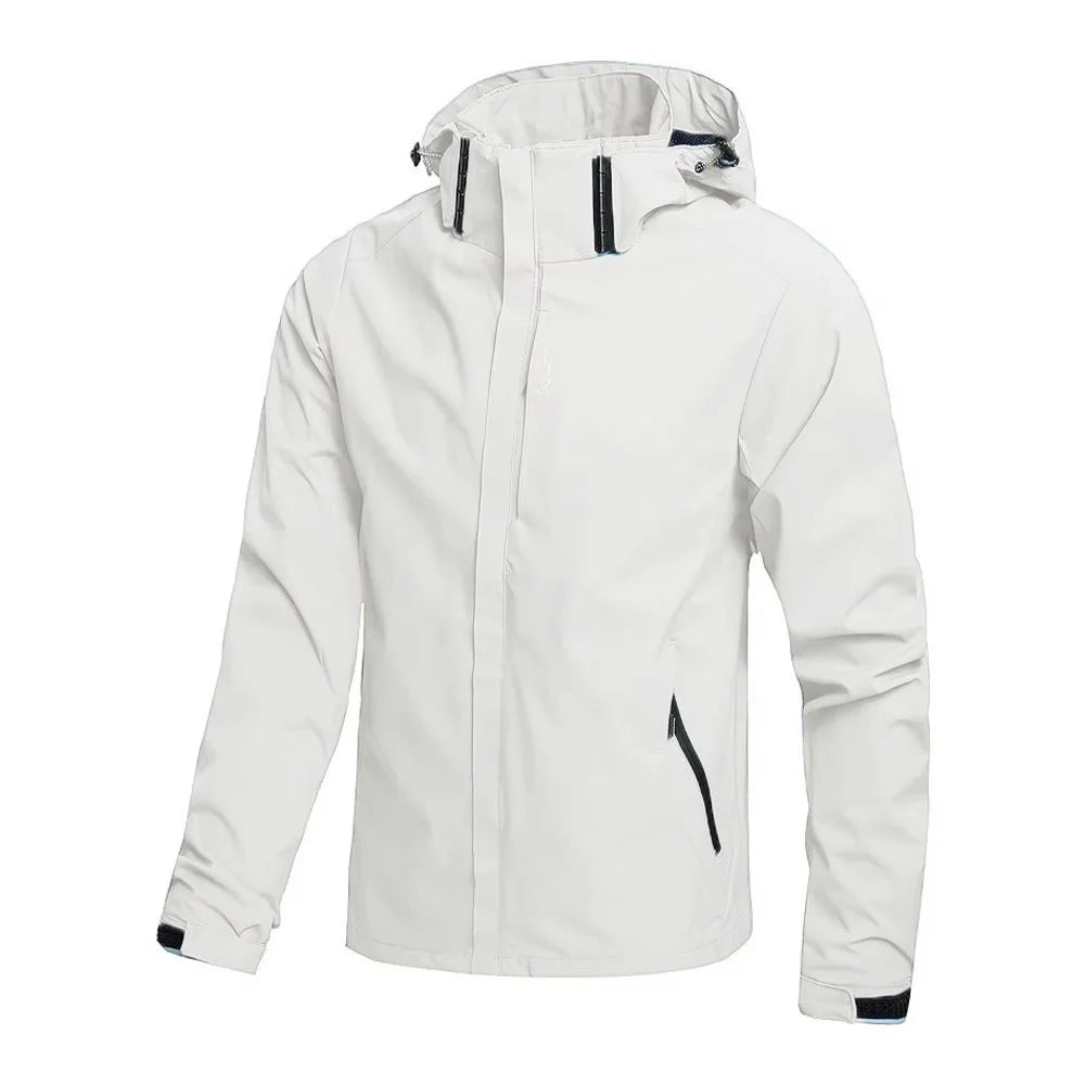 Men's Waterproof Rain Jacket | Lightweight Hooded Windbreaker