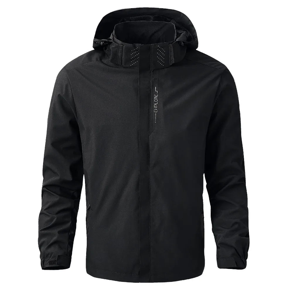 Men's Waterproof Rain Jacket | Lightweight Hooded Windbreaker