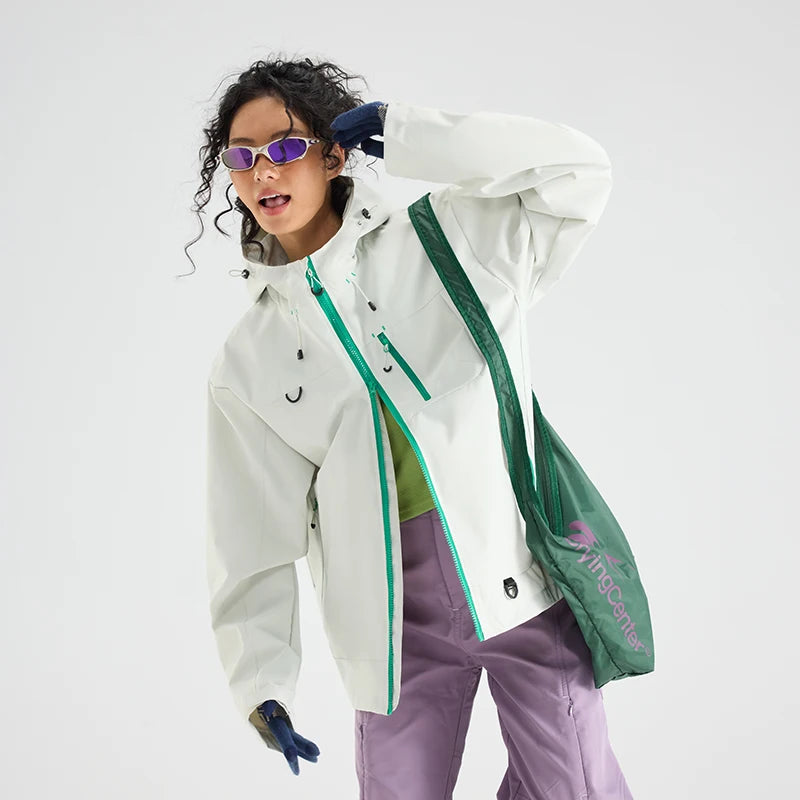 Unisex Hiking Jacket | Waterproof Hooded Windbreaker for Outdoor Adventures