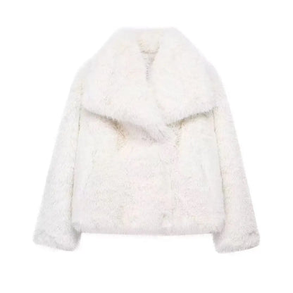 Women's Faux Fur Winter Coat – Soft & Warm
