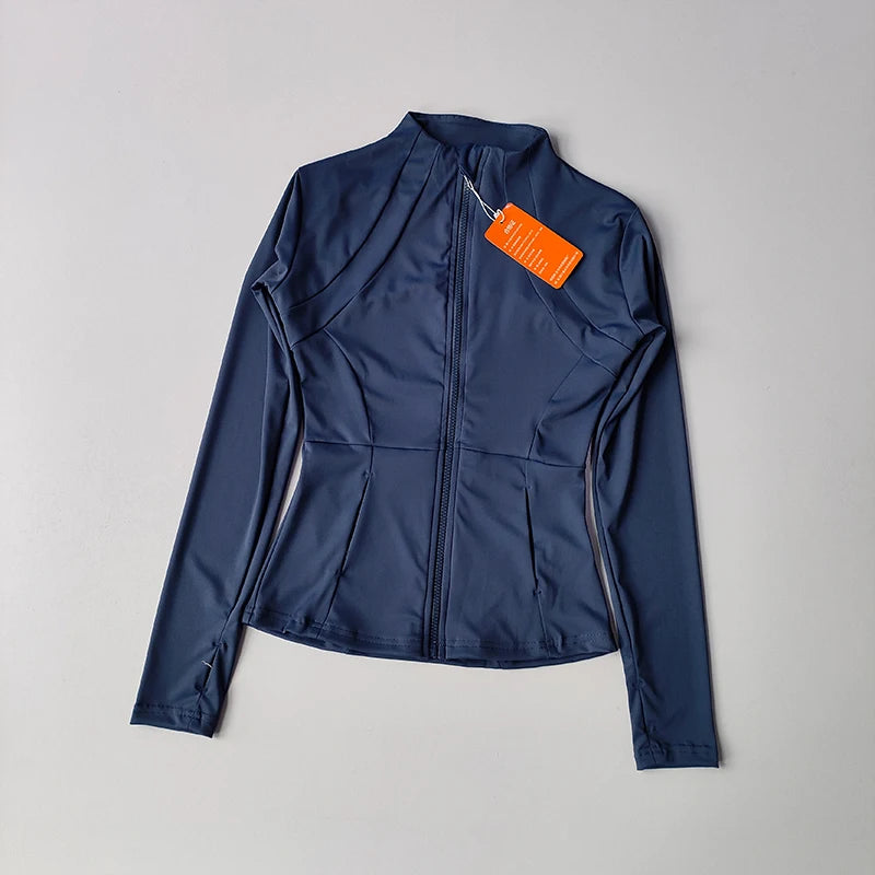 Women's Sports Zip Jacket | Slim Fit Yoga & Running Top
