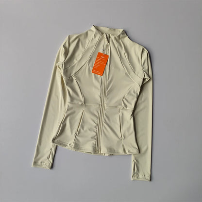Women's Sports Zip Jacket | Slim Fit Yoga & Running Top