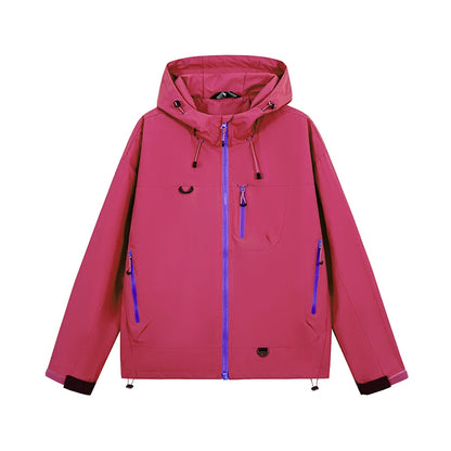 Unisex Hiking Jacket | Waterproof Hooded Windbreaker for Outdoor Adventures