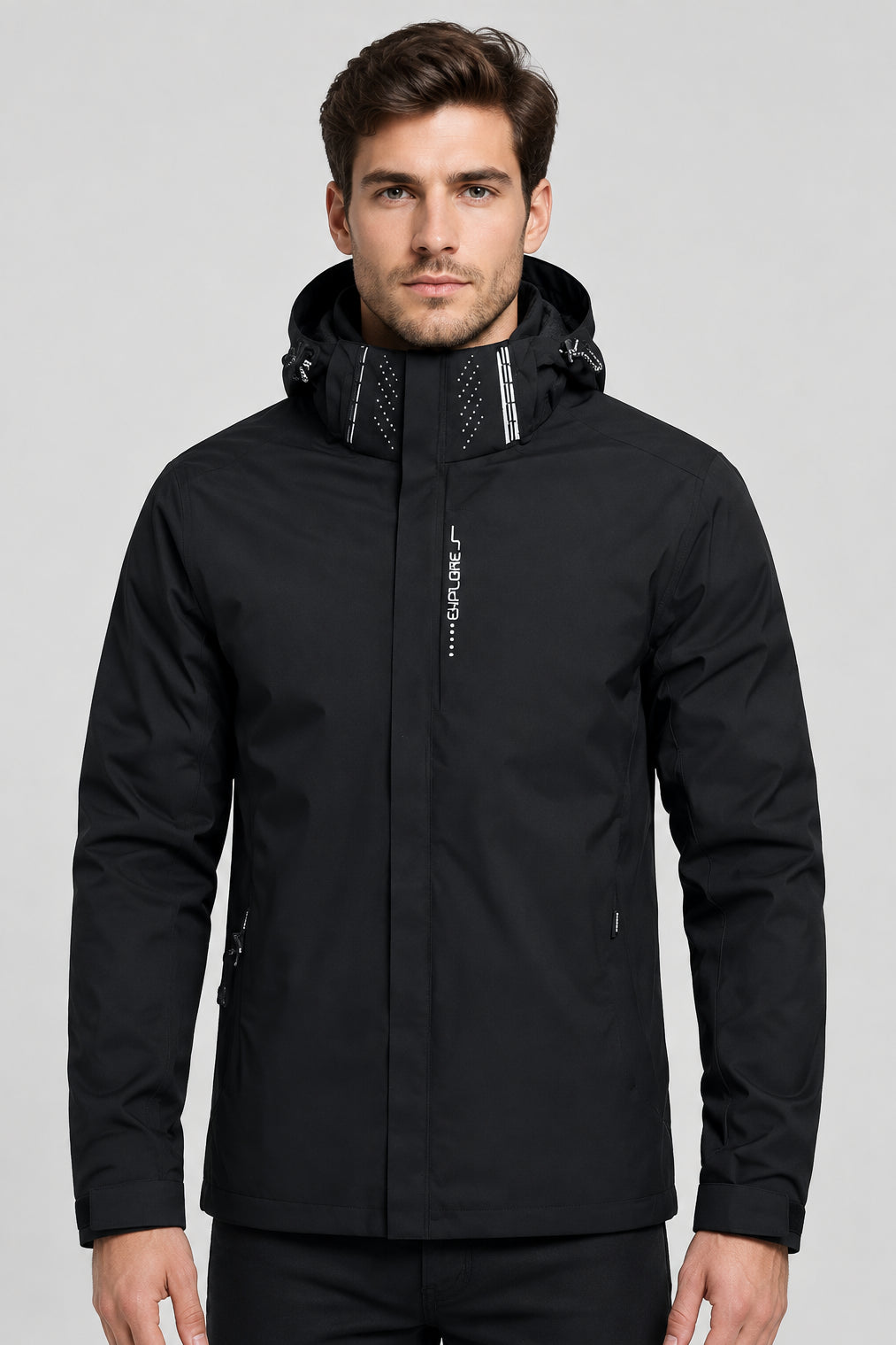 Men's Waterproof Rain Jacket | Lightweight Hooded Windbreaker