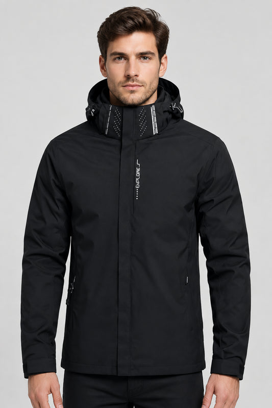 Men's Waterproof Rain Jacket | Lightweight Hooded Windbreaker