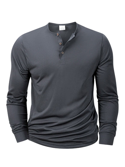 Men's Henley T-shirts Long