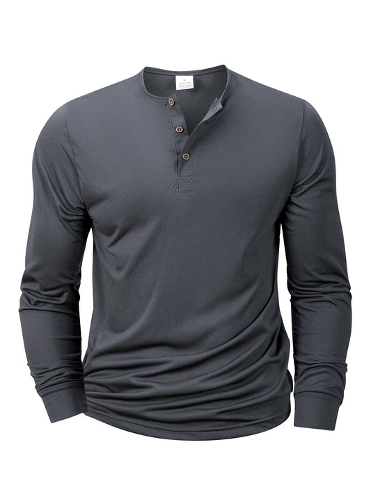 Men's Henley T-shirts Long