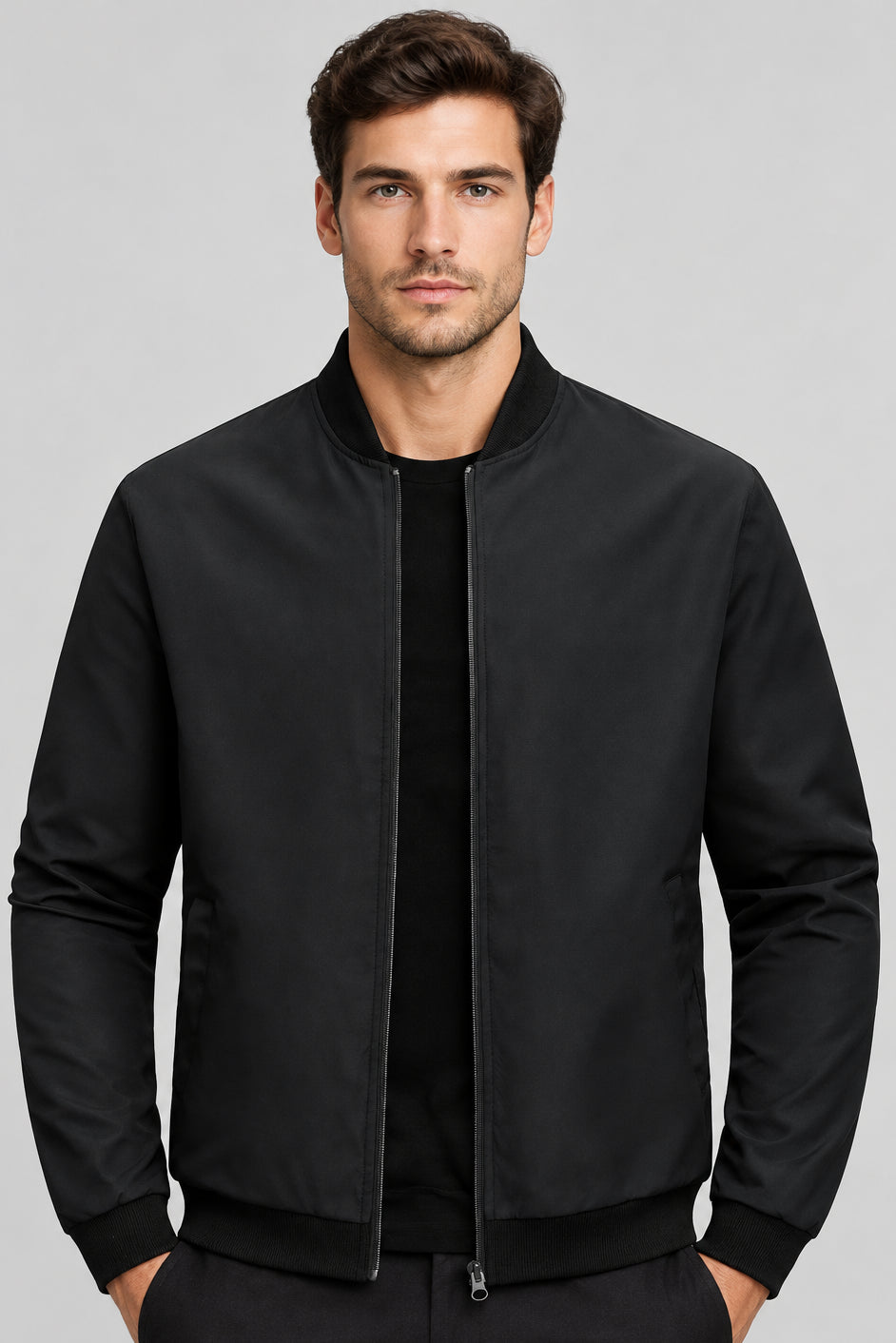 Men's Casual Bomber Jacket | Lightweight & Trendy