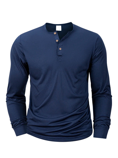 Men's Henley T-shirts Long