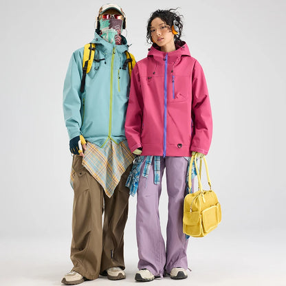 Unisex Hiking Jacket | Waterproof Hooded Windbreaker for Outdoor Adventures