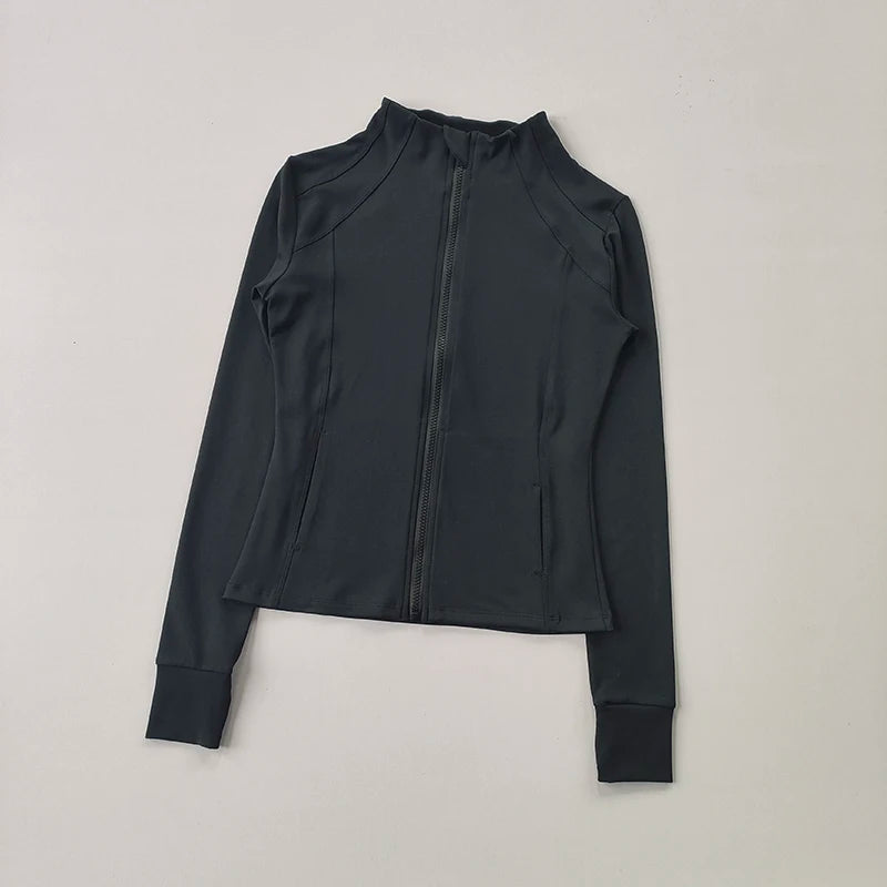 Women's Sports Zip Jacket | Slim Fit Yoga & Running Top