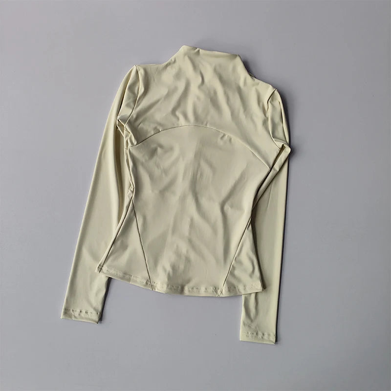 Women's Sports Zip Jacket | Slim Fit Yoga & Running Top
