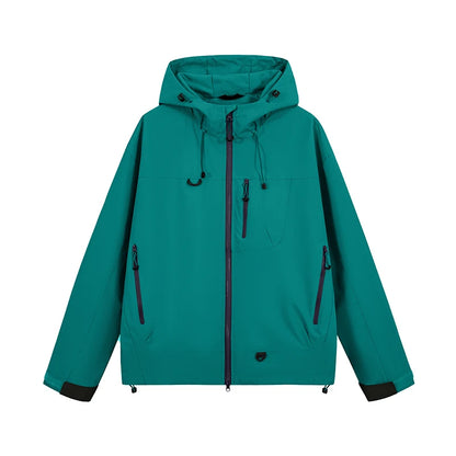 Unisex Hiking Jacket | Waterproof Hooded Windbreaker for Outdoor Adventures