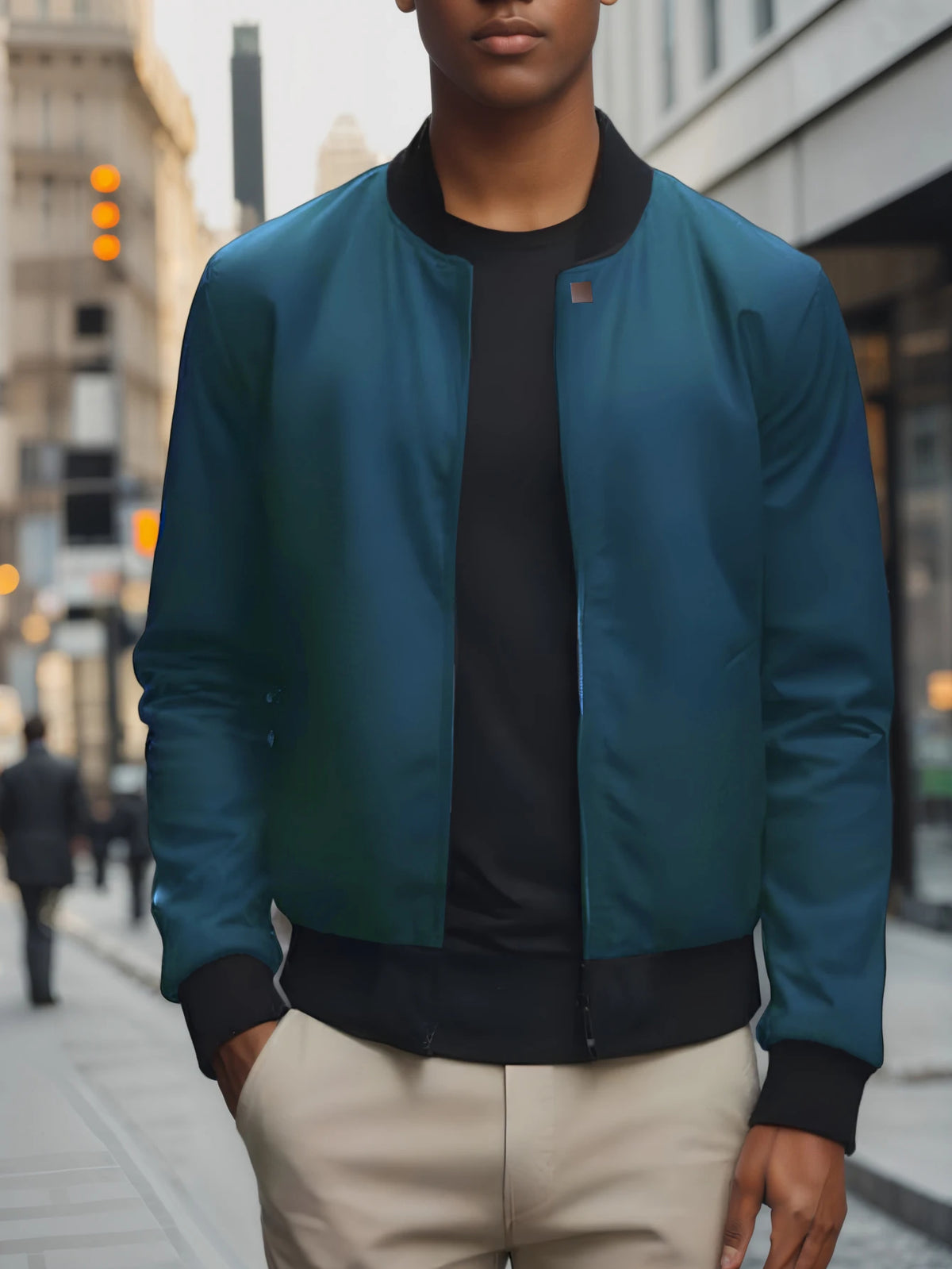 Men's Casual Bomber Jacket | Lightweight & Trendy
