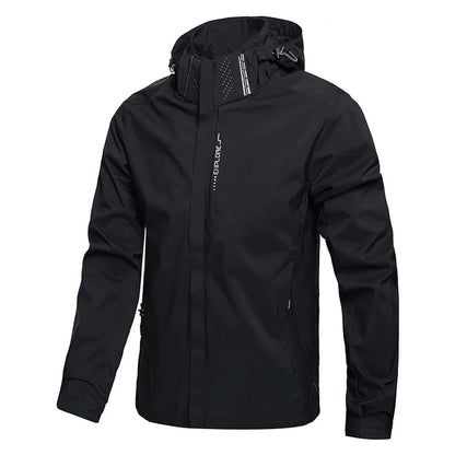 Men's Waterproof Rain Jacket | Lightweight Hooded Windbreaker