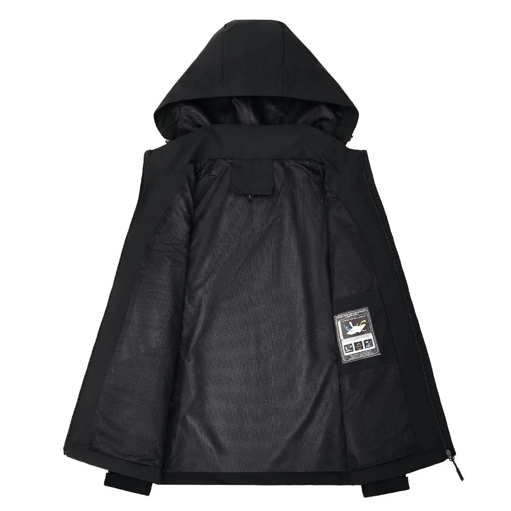 Men's Waterproof Rain Jacket | Lightweight Hooded Windbreaker